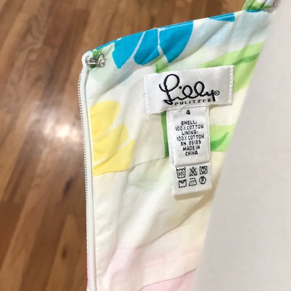 LILLY PULITZER VINTAGE KINSEY DRESS WHITE CABANA 4 - Picture 5 of 8